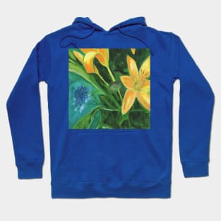 Flower collage, oil painting Hoodie